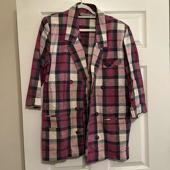 For Pete's Sake Blazer Women's size M/L Linen cotton blend / G-19 - Picture 1 of 9